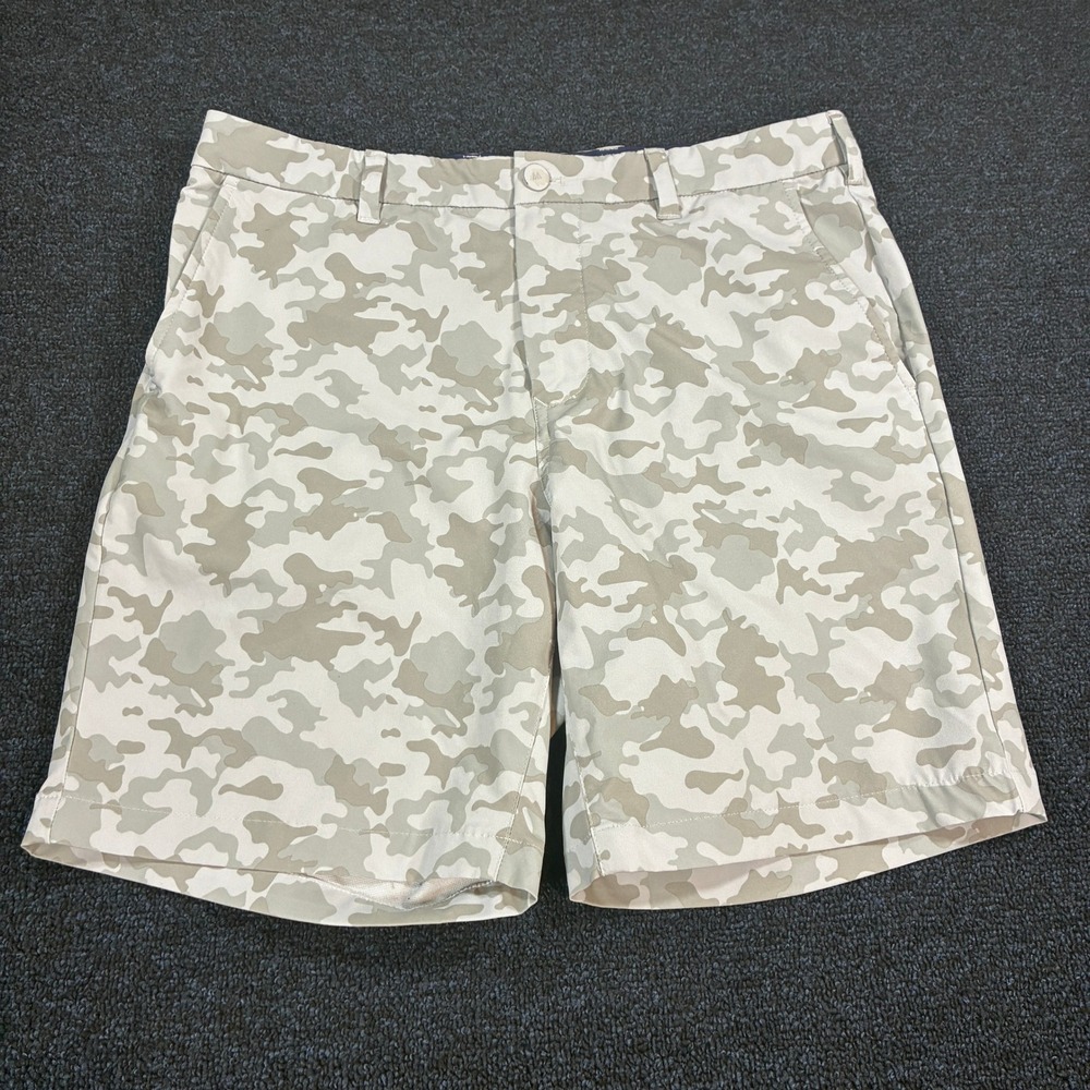 Mizzen+Main Helmsman Shorts Mens 32 Camo 8" Inseam Performance Golf‎ Stretch